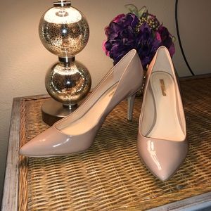 BCBGeneration Levonne Nude Patent Leather Heels